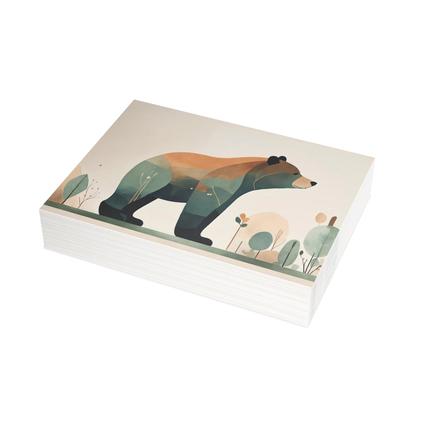 Bear Blue Postcard Bundles (envelopes not included)