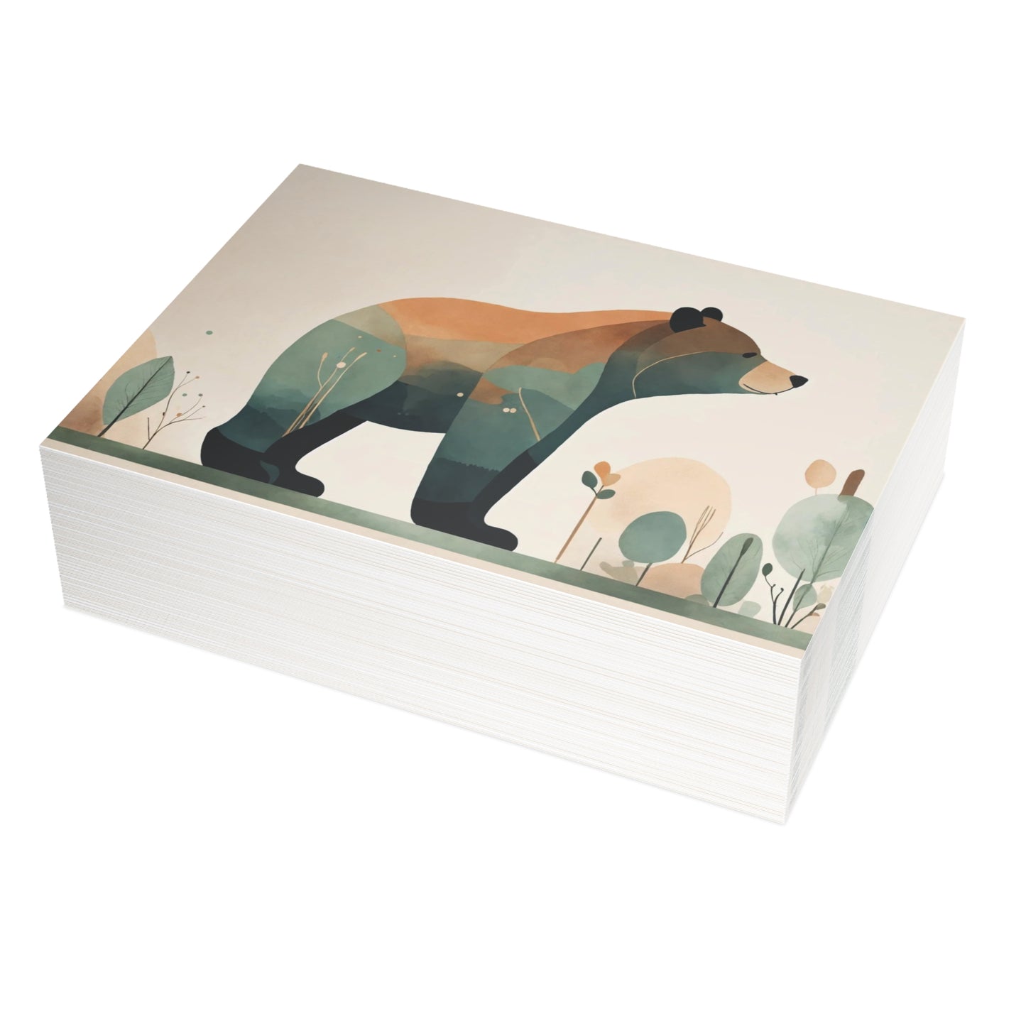 Bear Blue Postcard Bundles (envelopes not included)