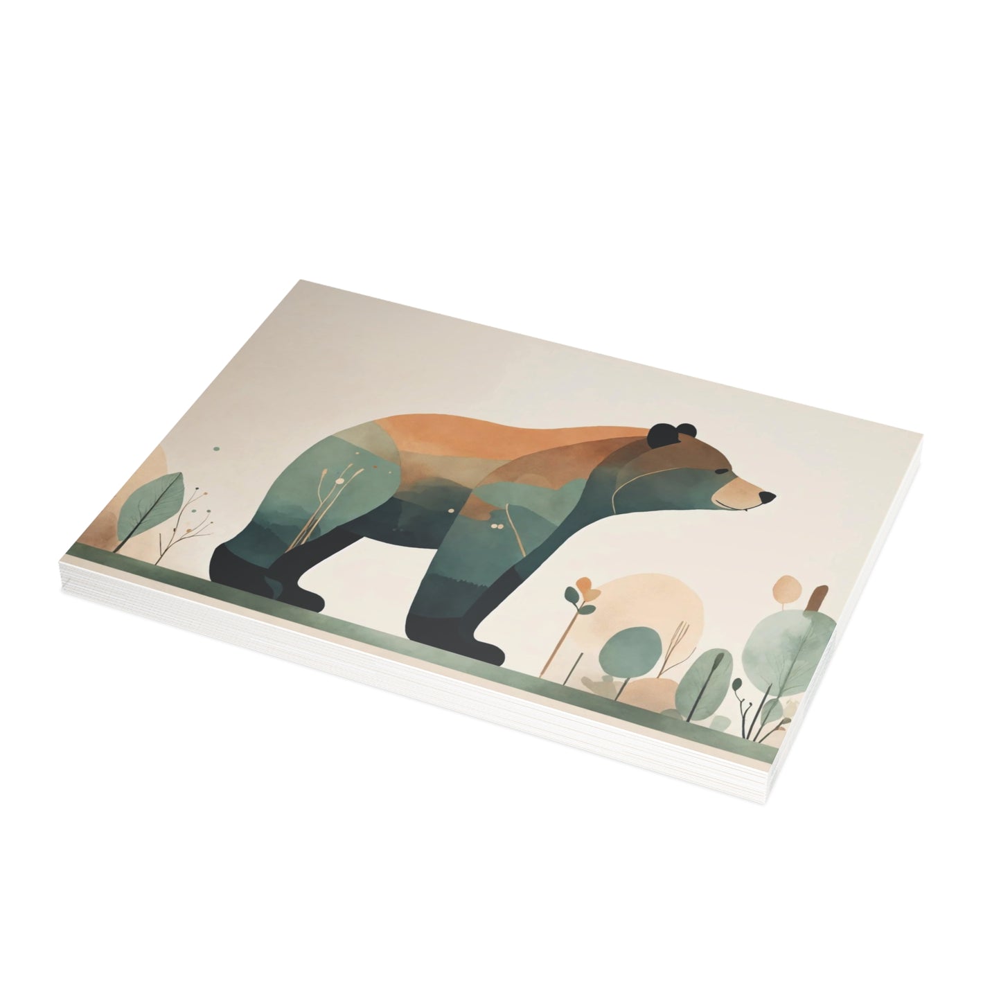 Bear Blue Postcard Bundles (envelopes not included)