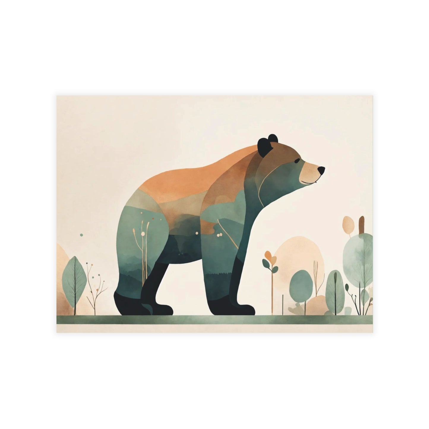 Bear Blue Postcard Bundles (envelopes not included)