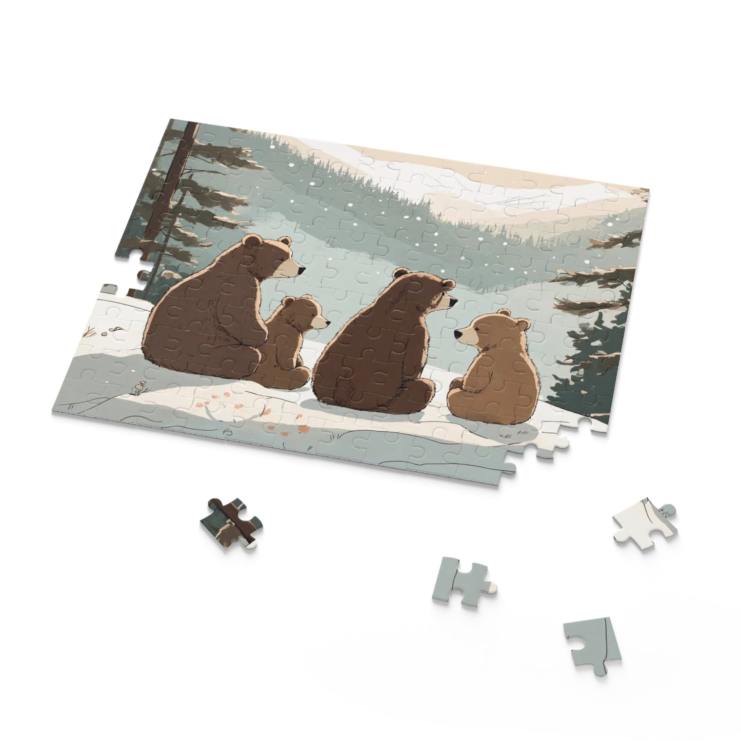 Bear Family Fun Puzzle (120, 252, 500-Piece)