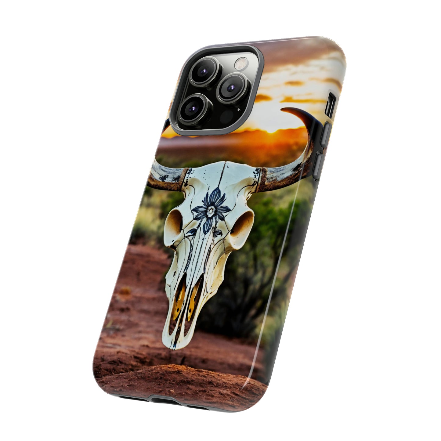 iPhone Cases - Cow Skull