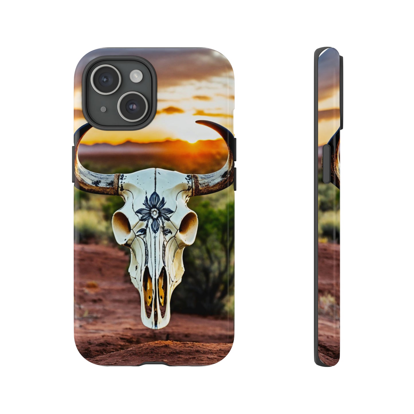 iPhone Cases - Cow Skull