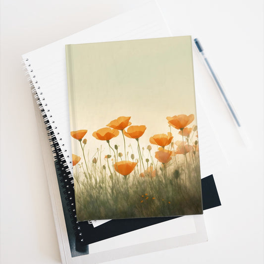 Poppies in the Mist Journal - Blank