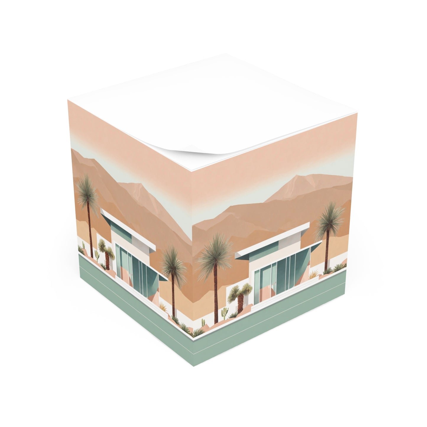 Desert Dwelling Note Cube