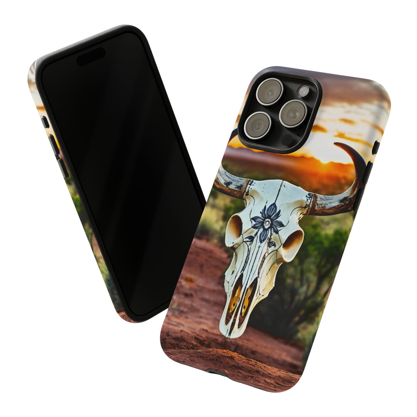 iPhone Cases - Cow Skull