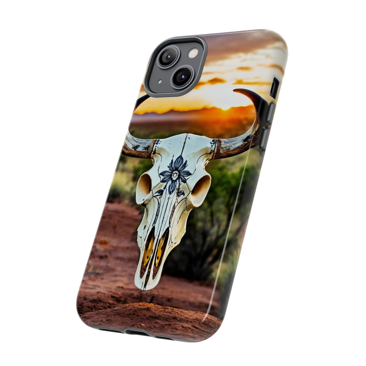 iPhone Cases - Cow Skull