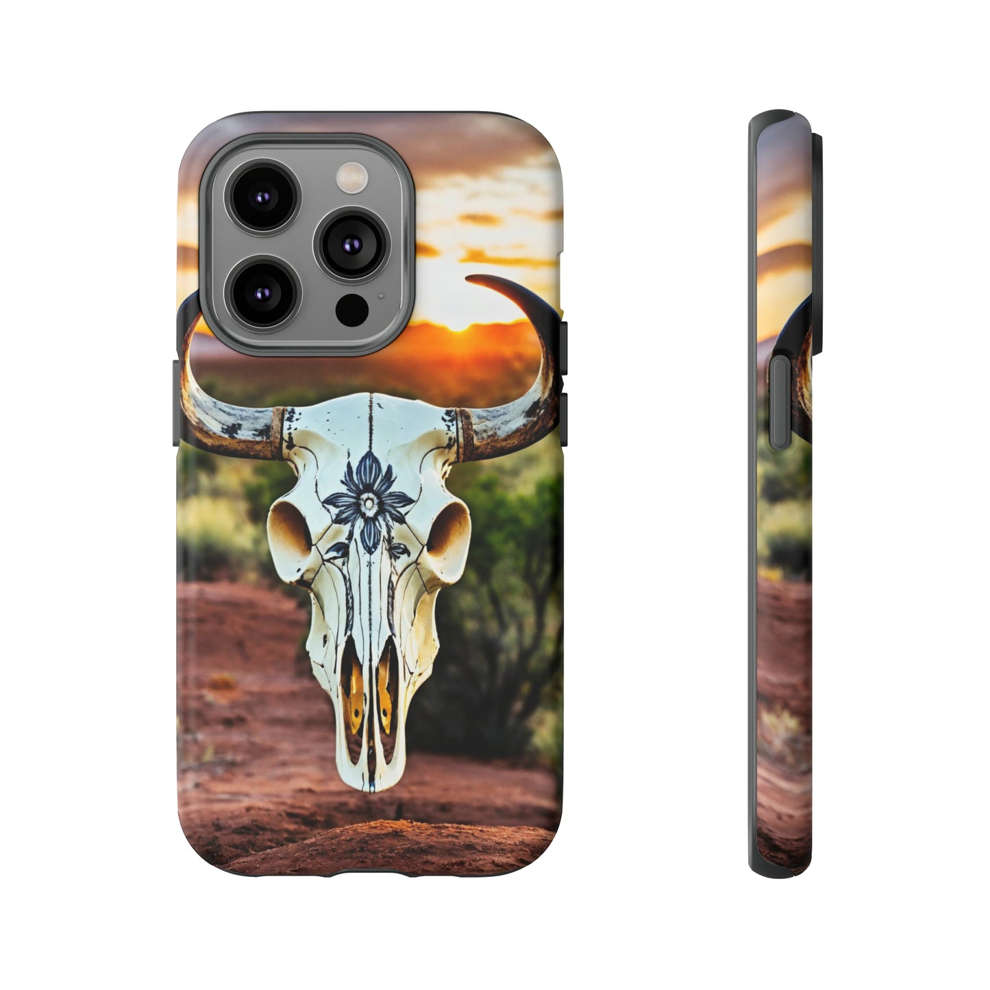 iPhone Cases - Cow Skull