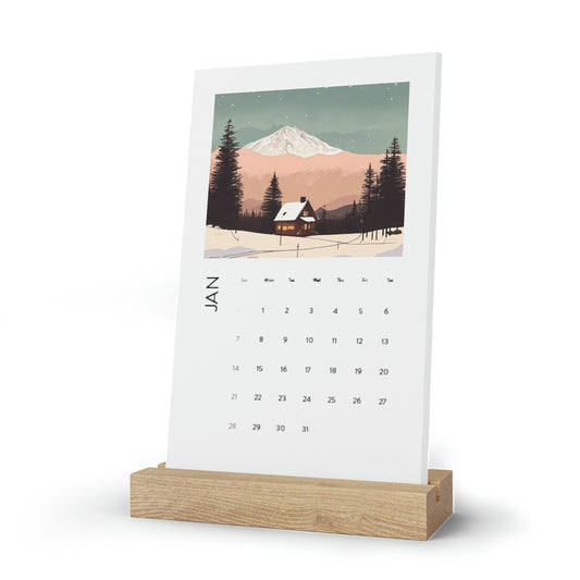 California High Desert Vertical Desk Calendar (2024)