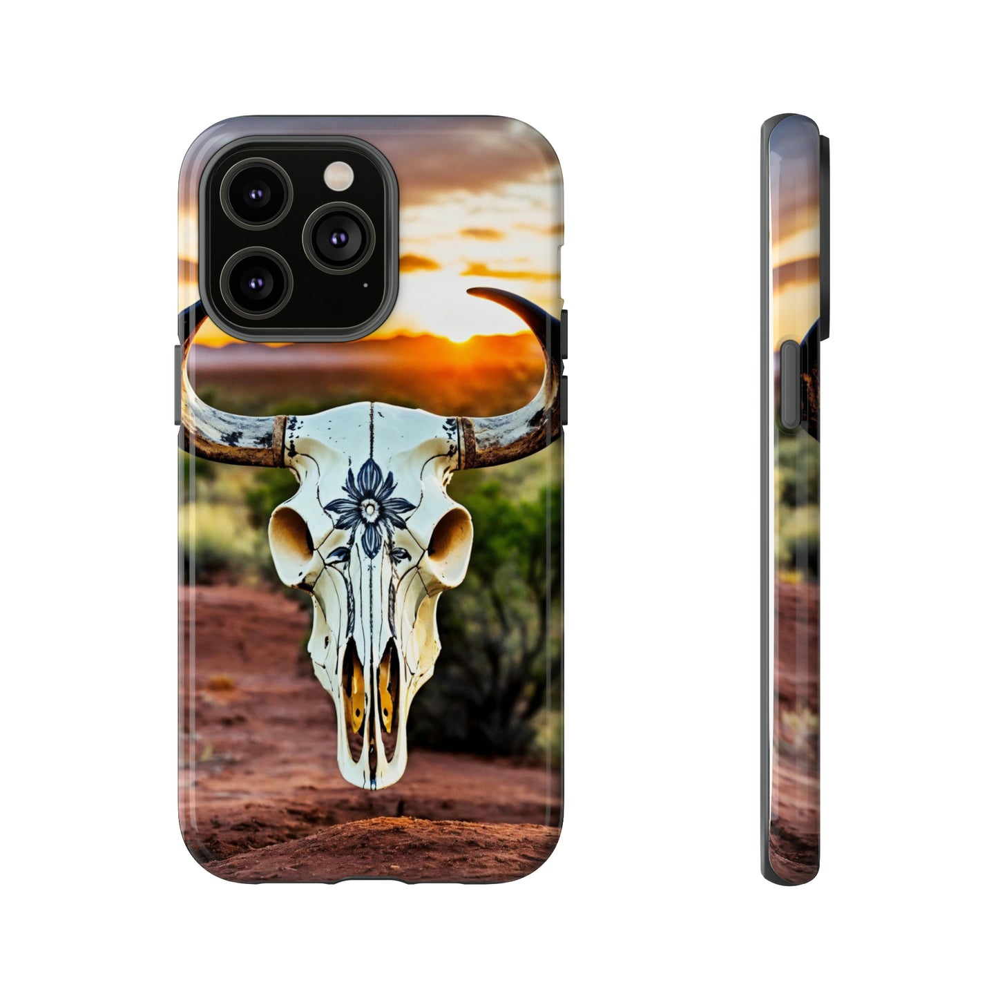 iPhone Cases - Cow Skull