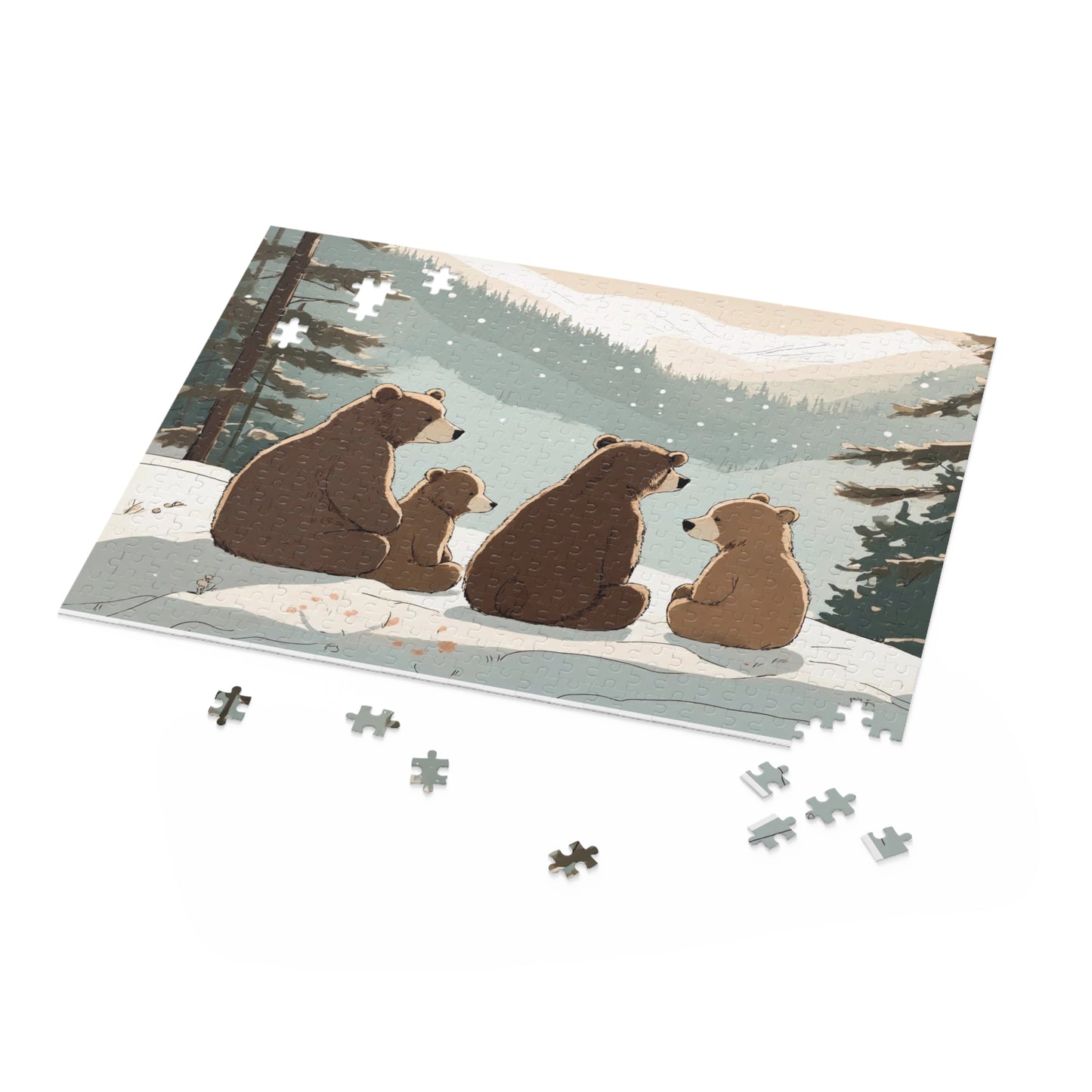 Bear Family Fun Puzzle (120, 252, 500-Piece)