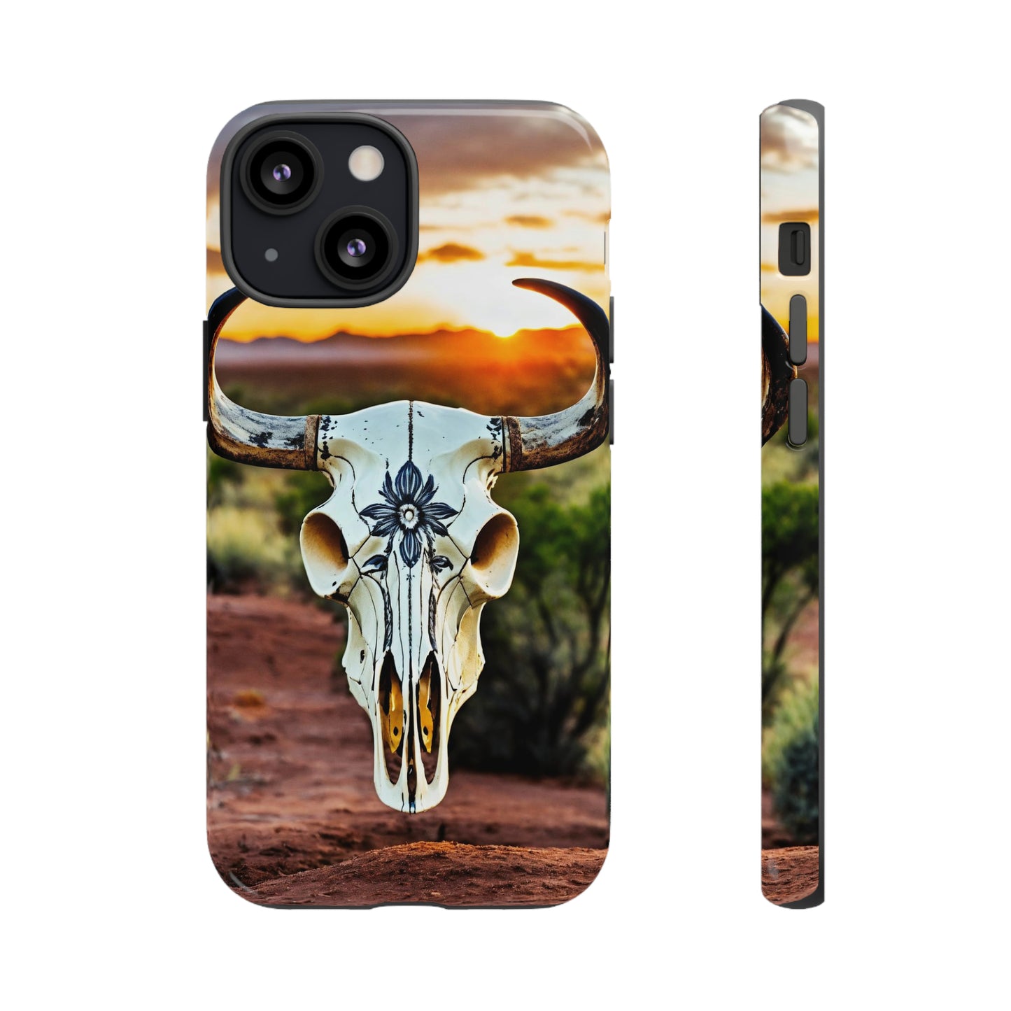 iPhone Cases - Cow Skull