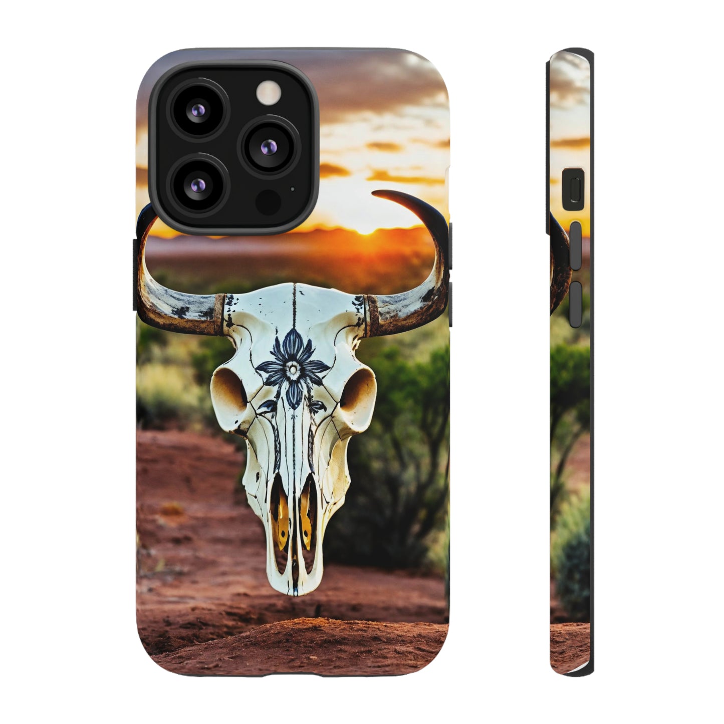 iPhone Cases - Cow Skull