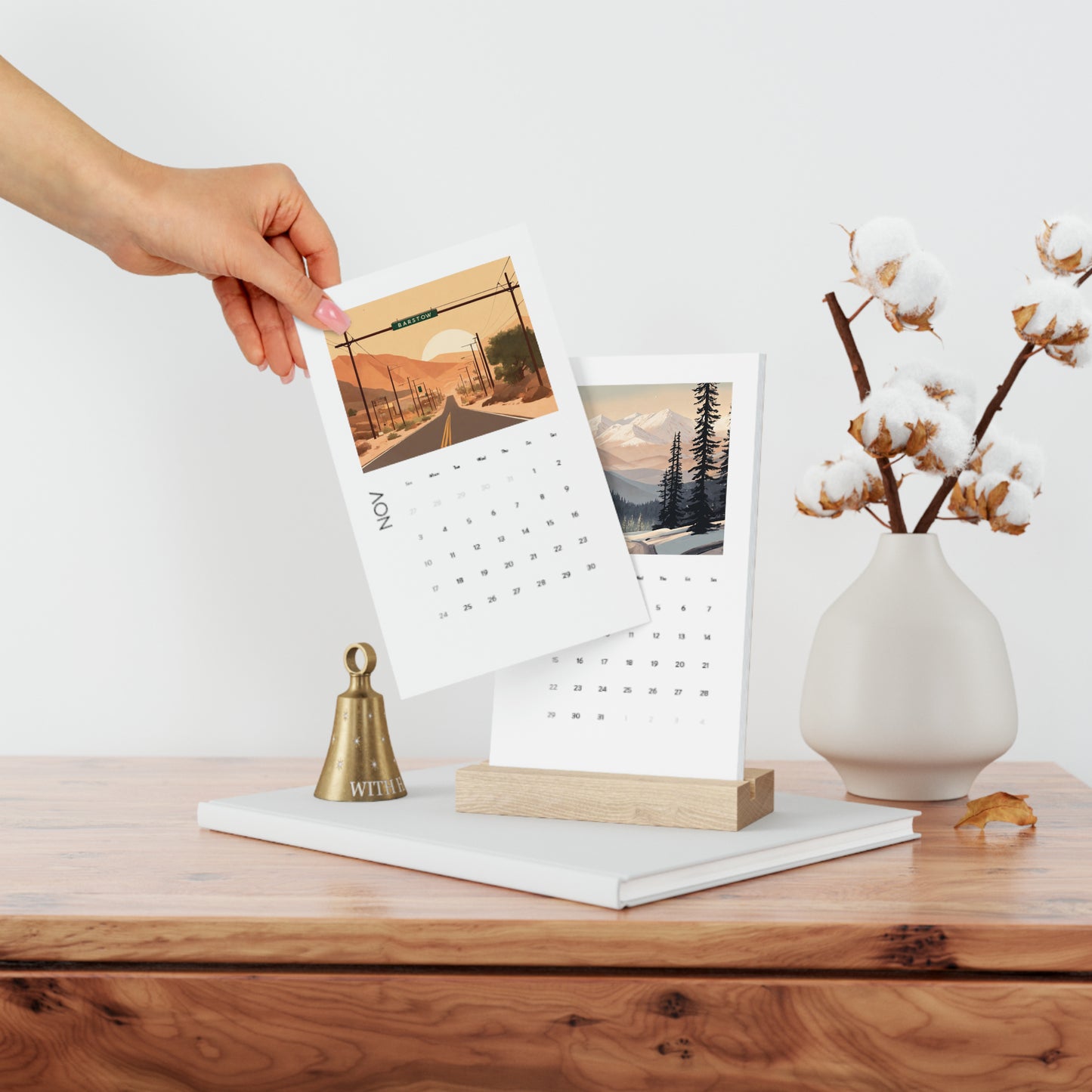 California High Desert Vertical Desk Calendar (2024)