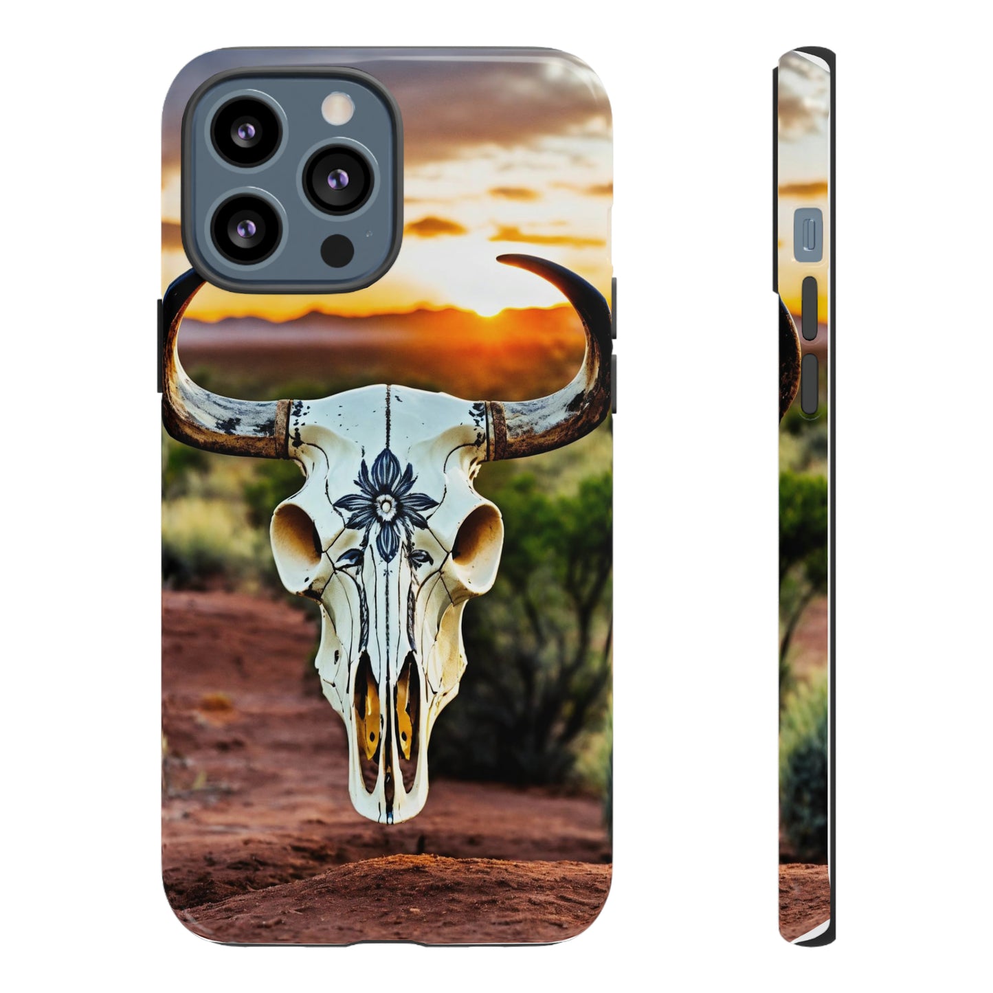 iPhone Cases - Cow Skull