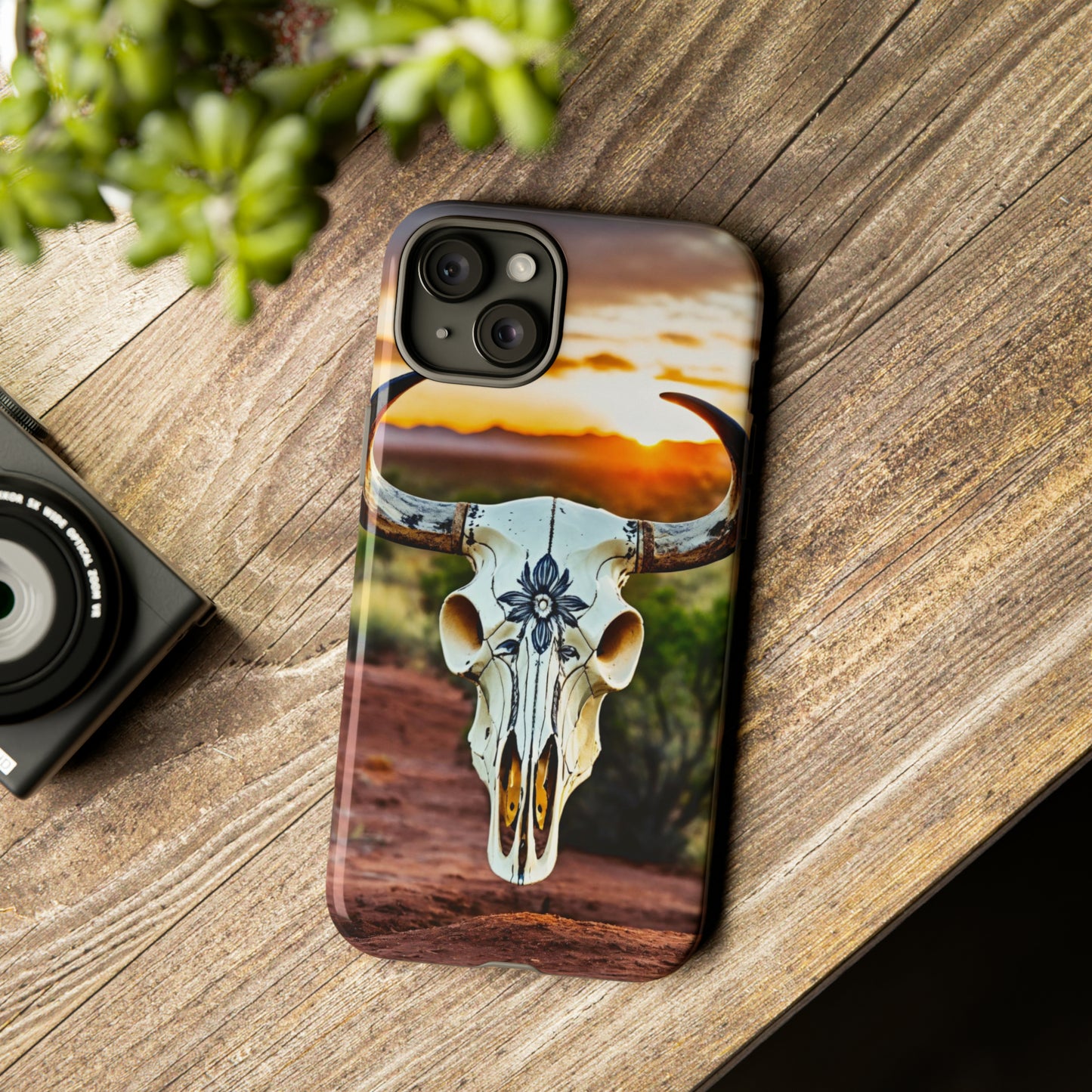 iPhone Cases - Cow Skull