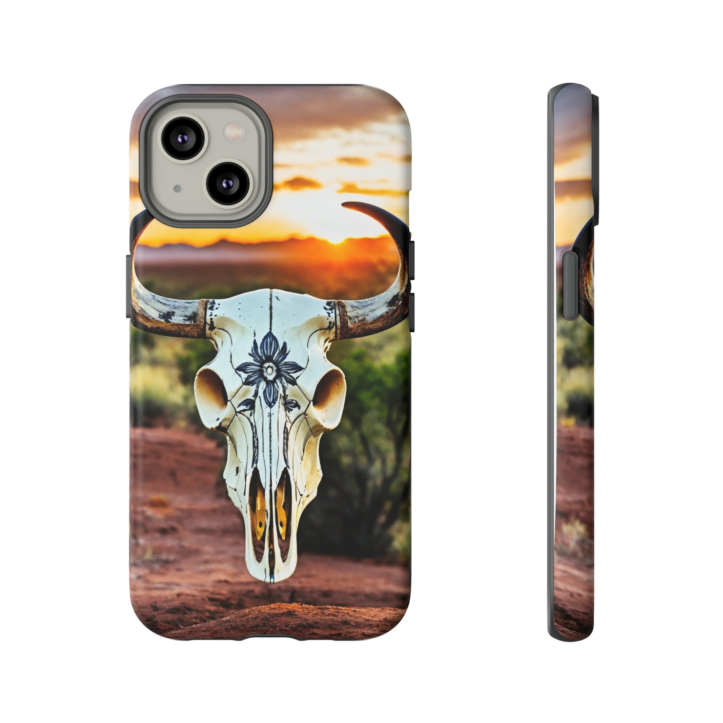 iPhone Cases - Cow Skull