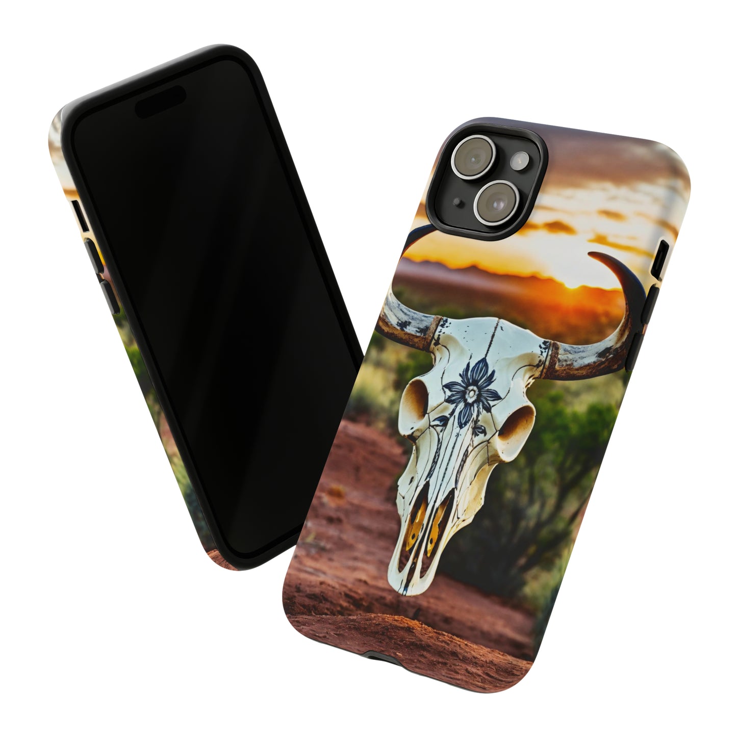 iPhone Cases - Cow Skull