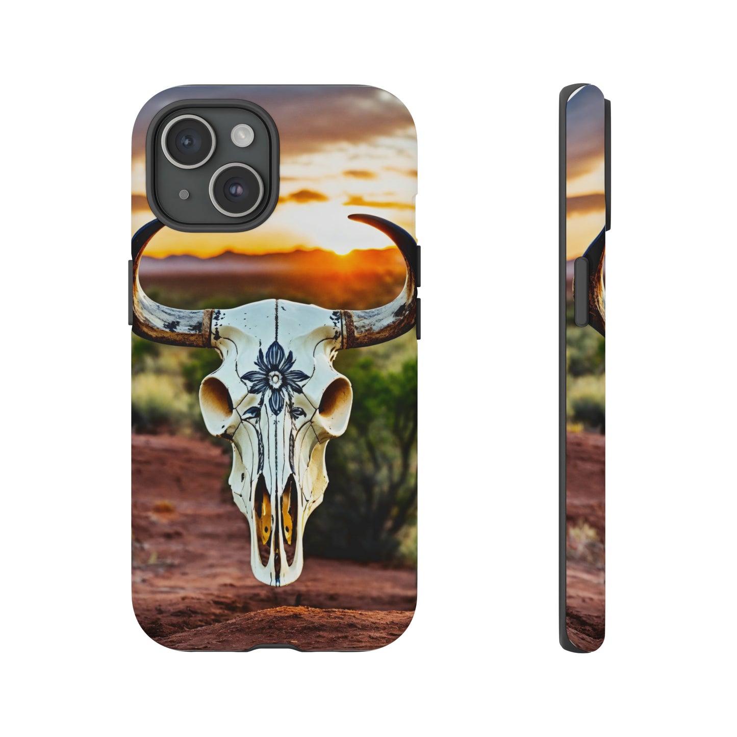 iPhone Cases - Cow Skull