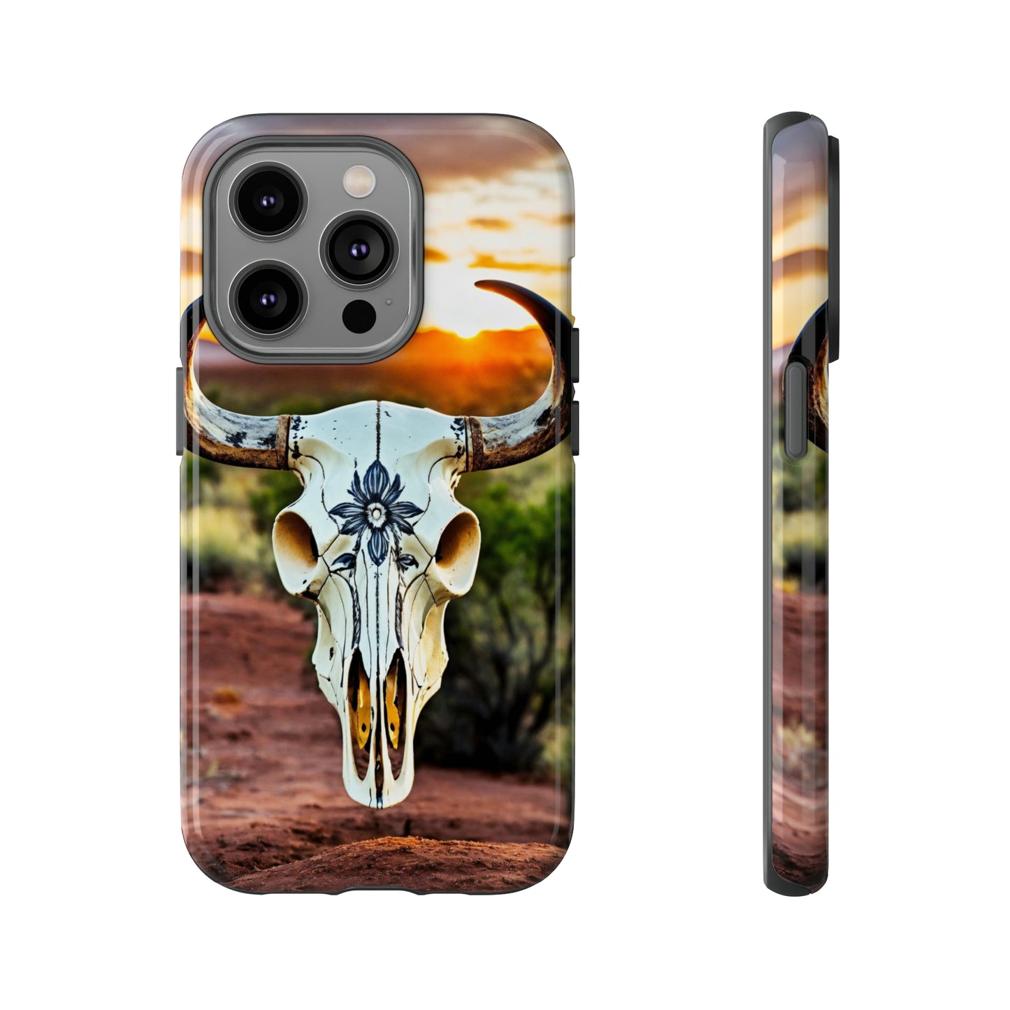 iPhone Cases - Cow Skull