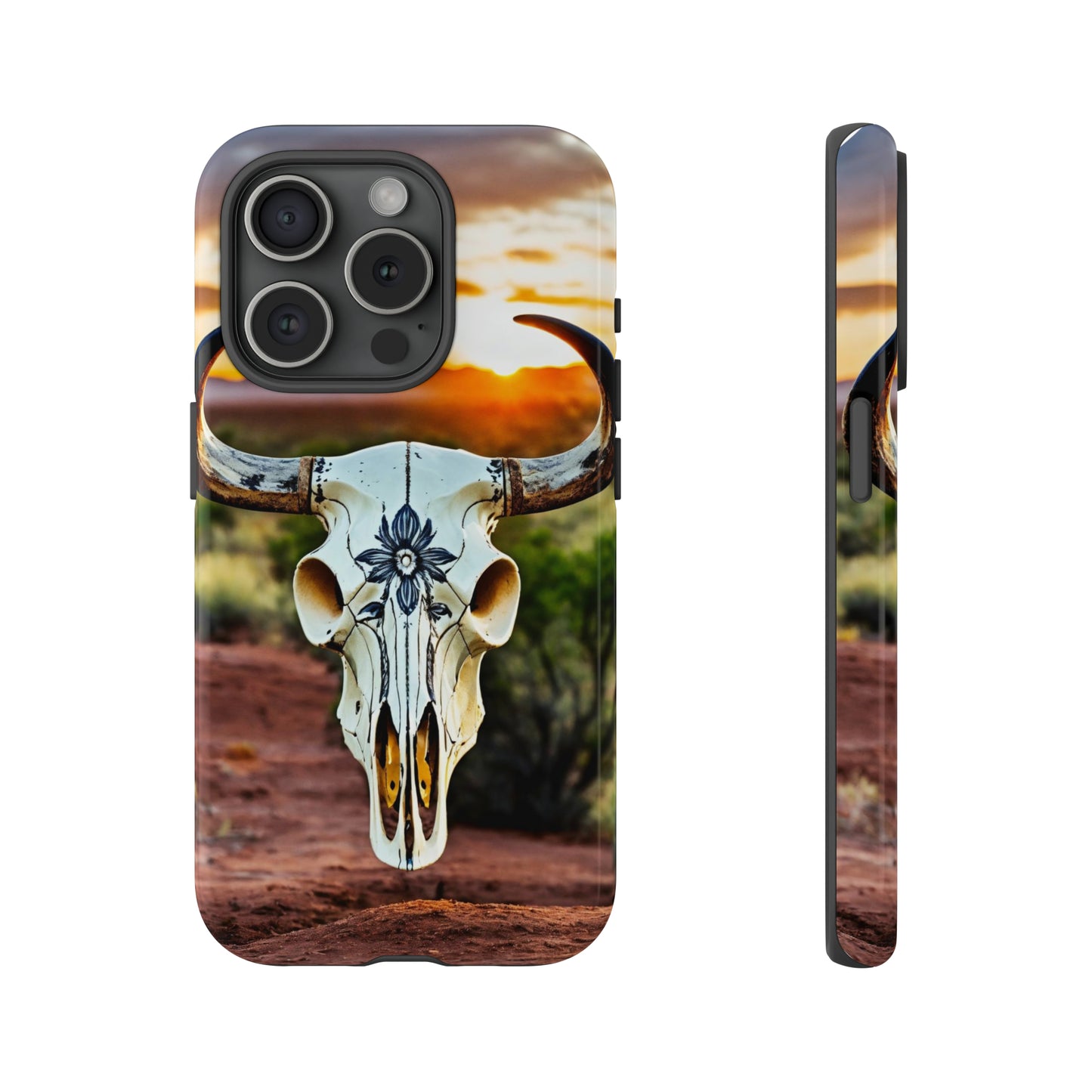 iPhone Cases - Cow Skull