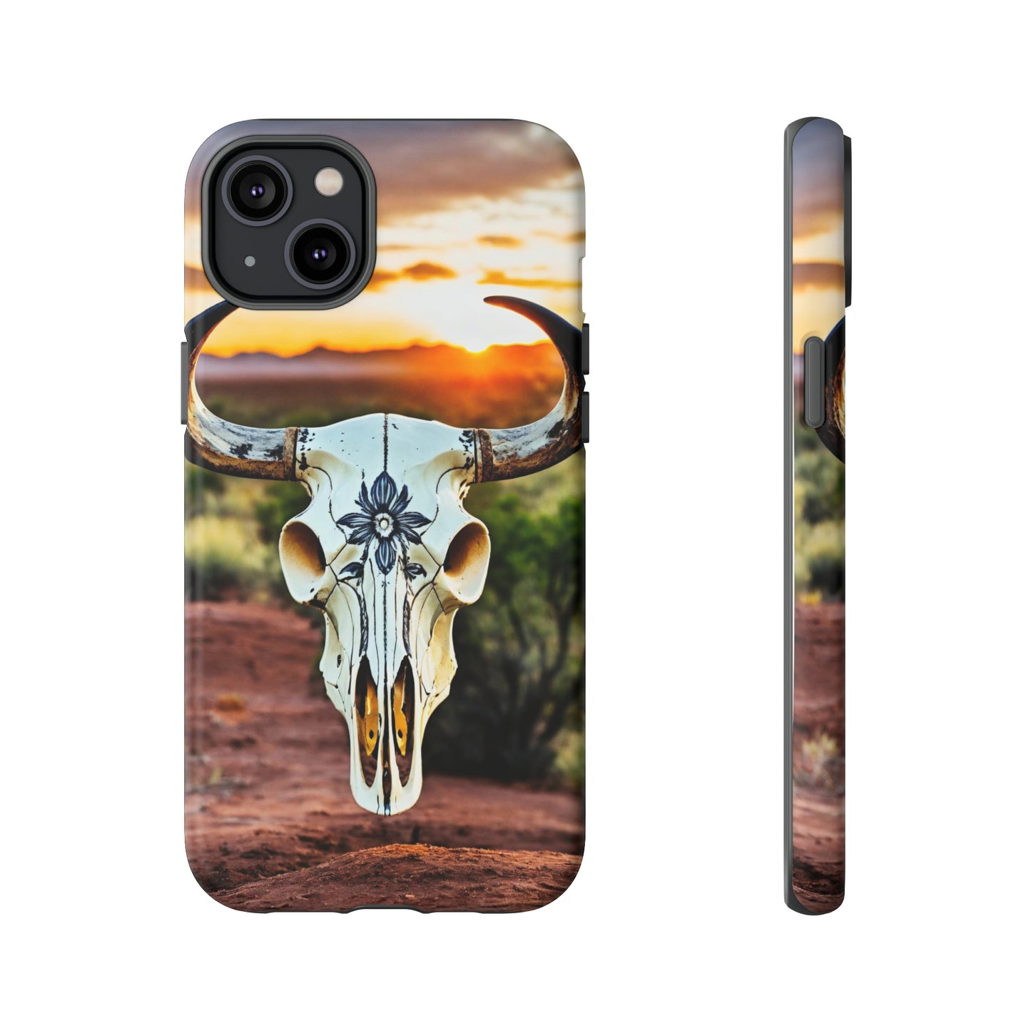 iPhone Cases - Cow Skull