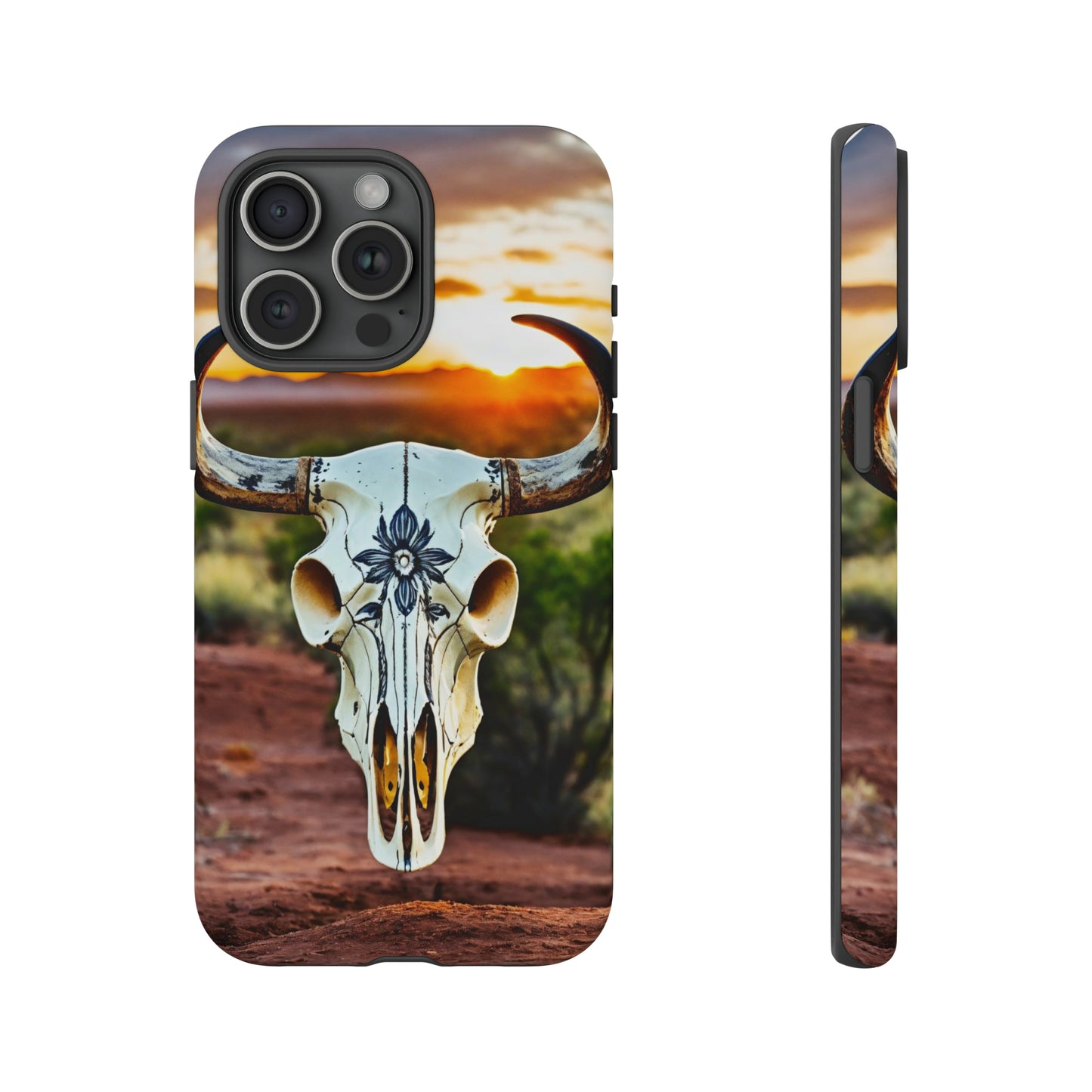 iPhone Cases - Cow Skull