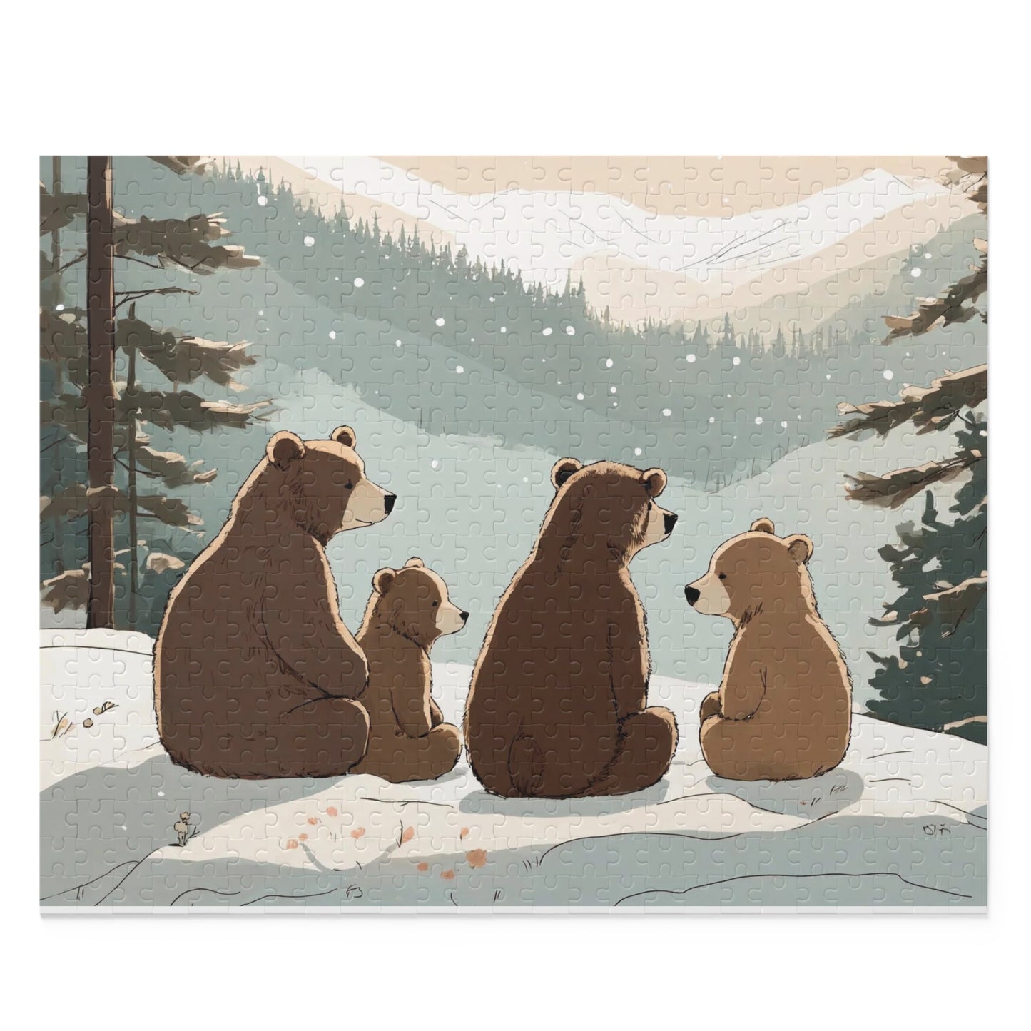 Bear Family Fun Puzzle (120, 252, 500-Piece)