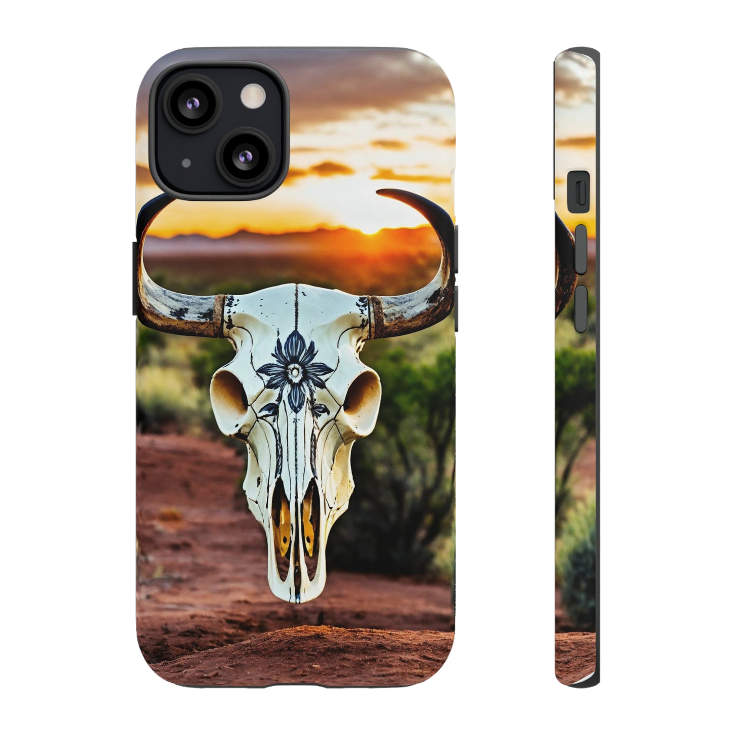 iPhone Cases - Cow Skull