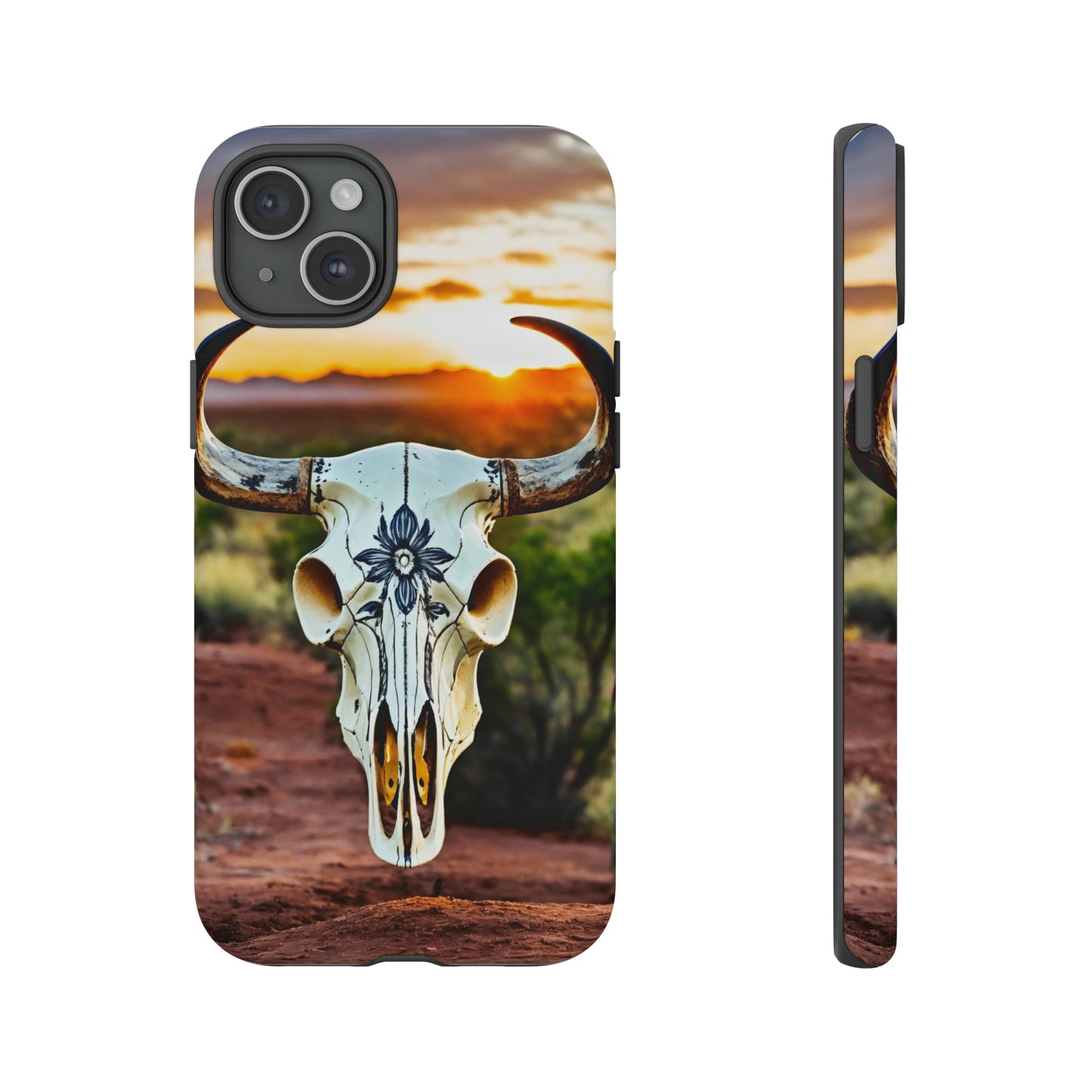 iPhone Cases - Cow Skull