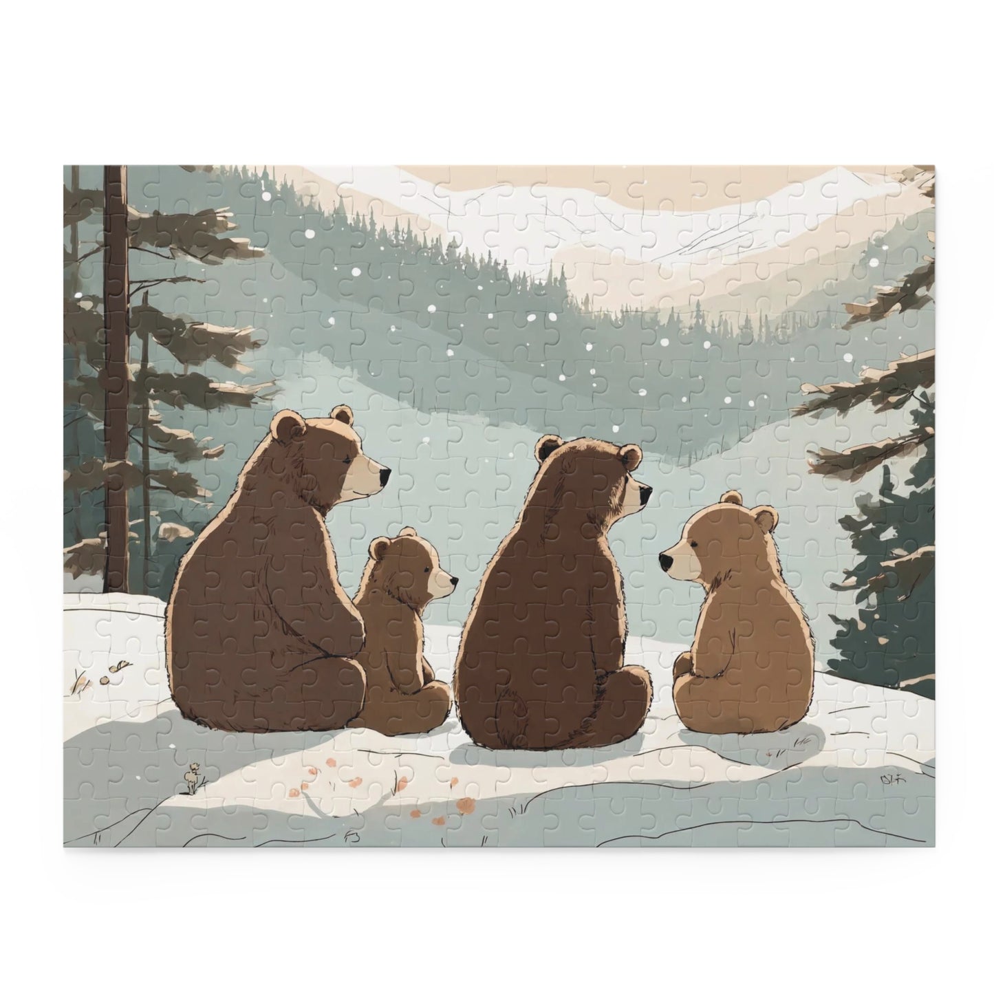 Bear Family Fun Puzzle (120, 252, 500-Piece)