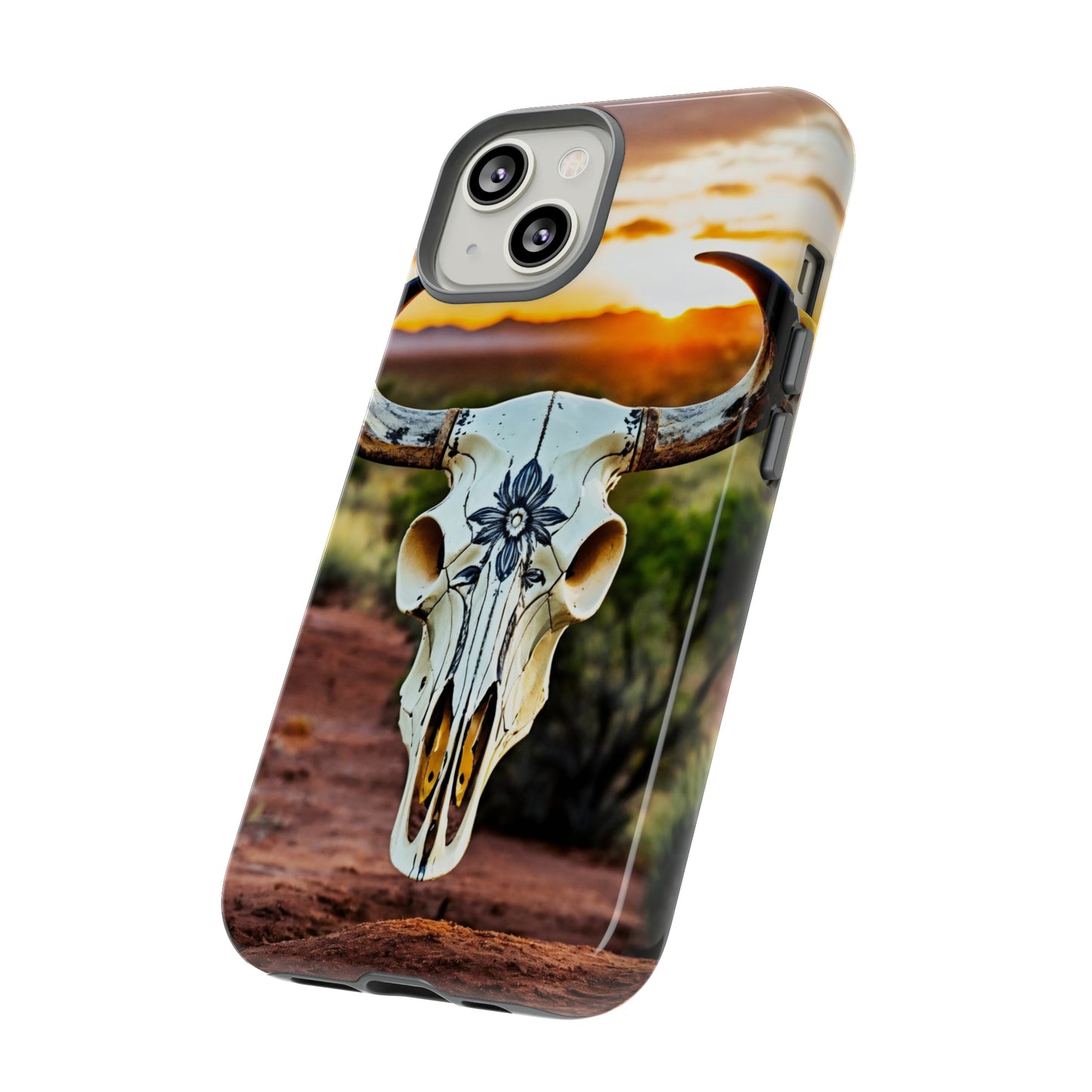 iPhone Cases - Cow Skull