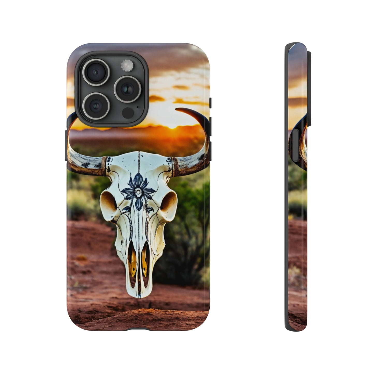 iPhone Cases - Cow Skull