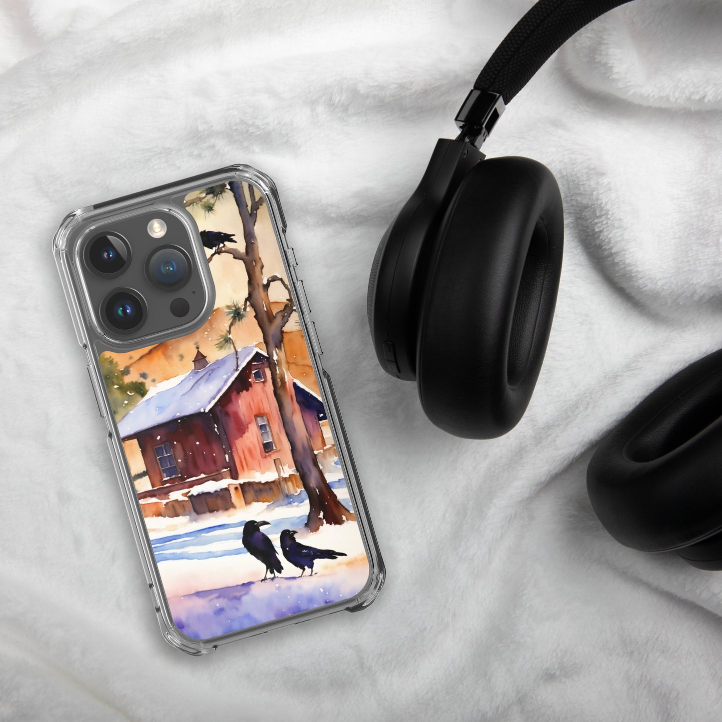 iPhone Clear Case - Ravens of Pearblossom