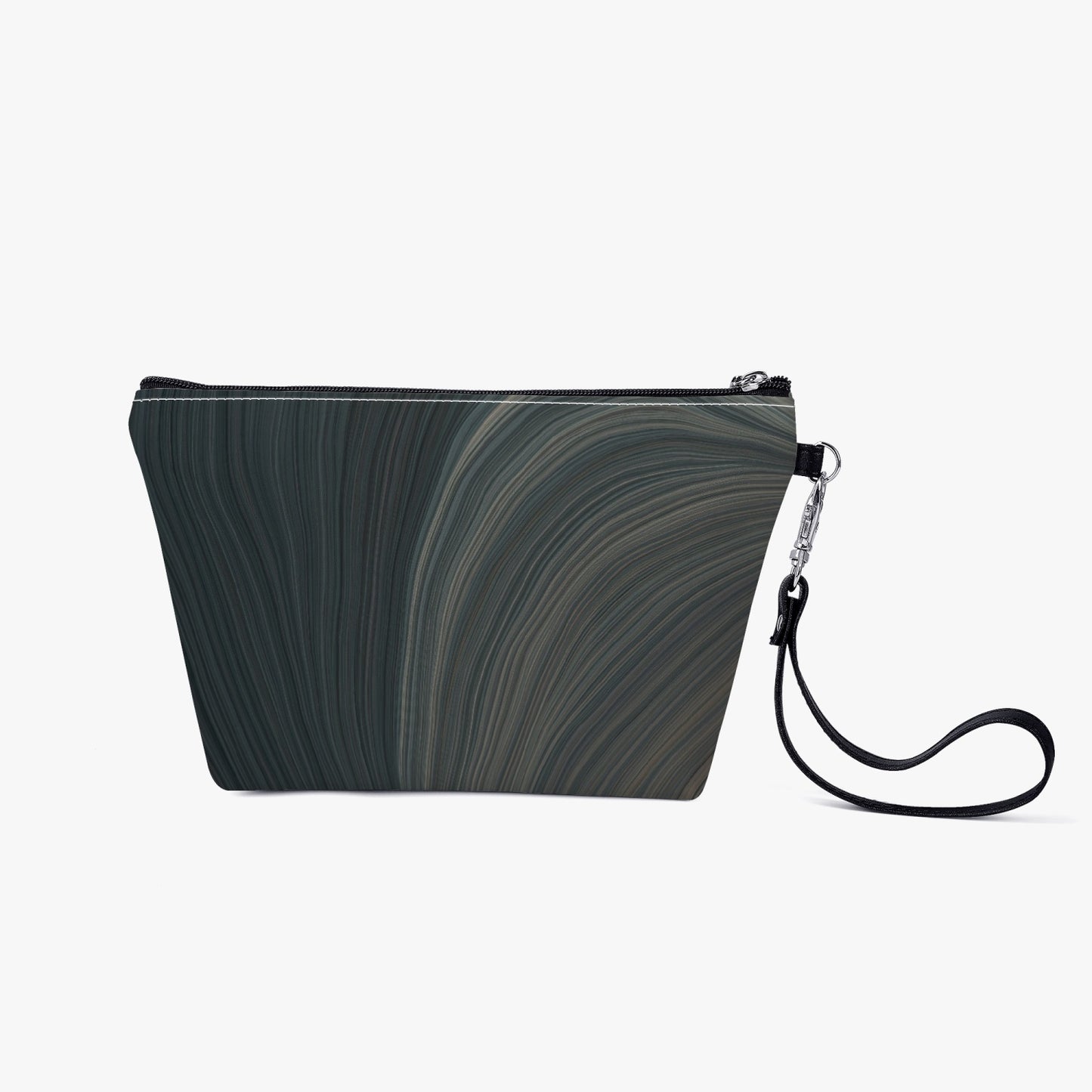 Blue Sandstone Zipper Sling Cosmetic Bag