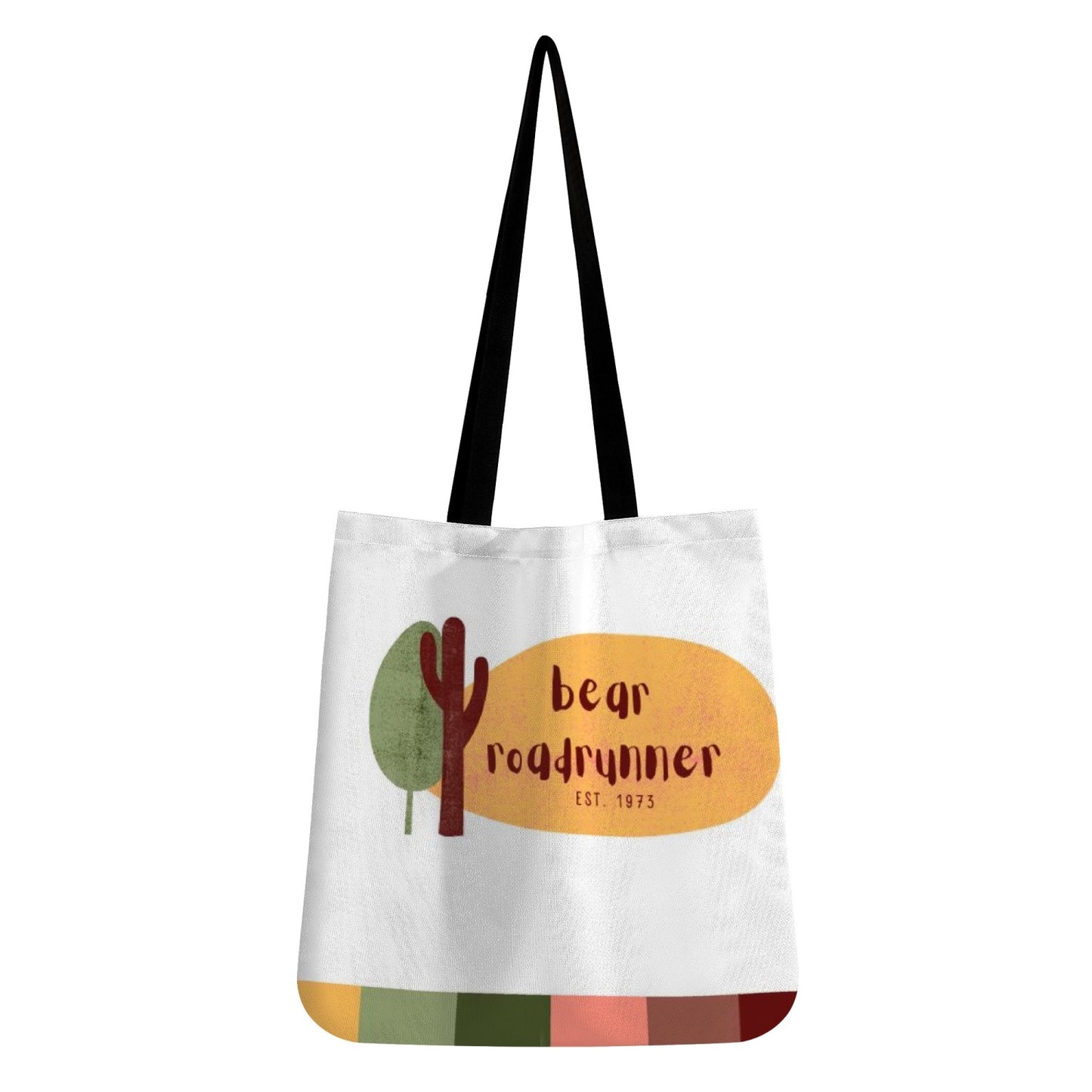 Bear Roadrunner Cloth Tote Bags