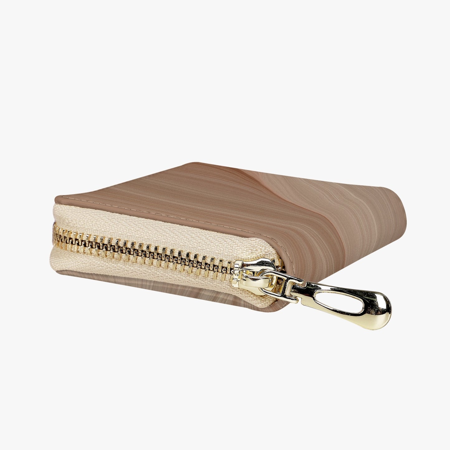 Sandstone. Short Type Zipper Card Holder