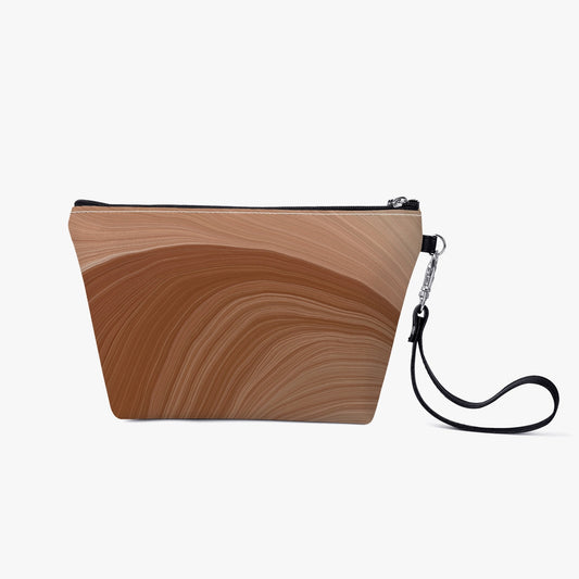 Sandstone. Zipper Sling Cosmetic Bag