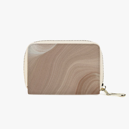 Sandstone. Short Type Zipper Card Holder