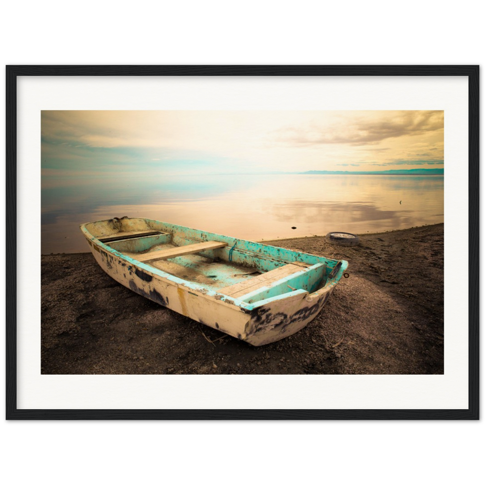 Salton Sea Sail Away - Museum-Quality Matte Paper Wooden Framed Poster