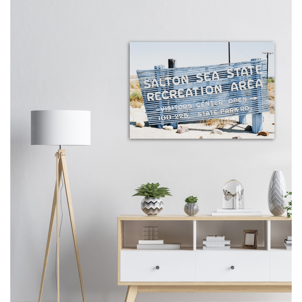 Salton Sea Sign - Premium Matte Paper Poster