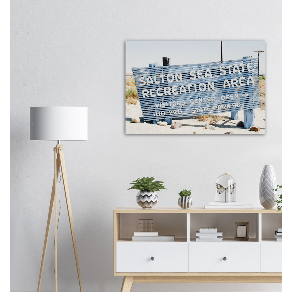 Salton Sea Sign - Museum-Quality Matte Paper Poster