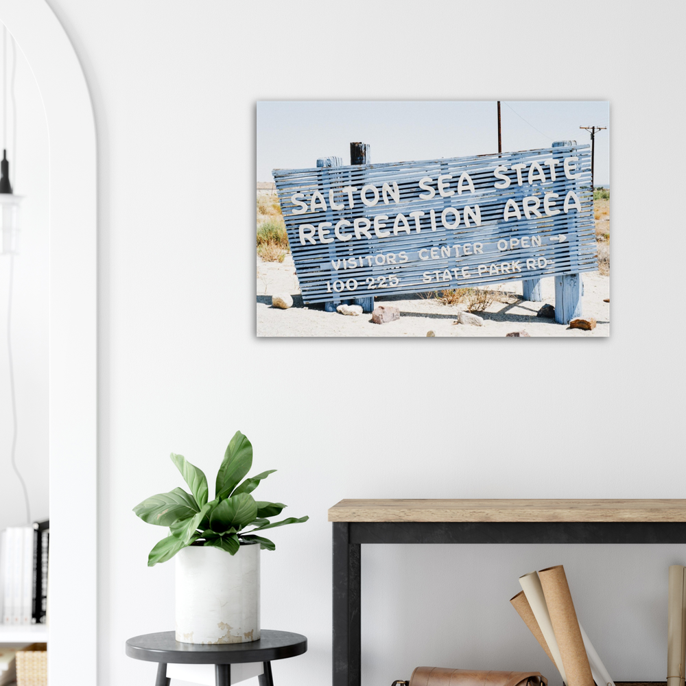 Salton Sea Sign - Premium Matte Paper Poster