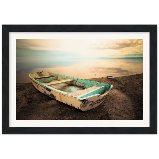 Salton Sea Sail Away - Museum-Quality Matte Paper Wooden Framed Poster