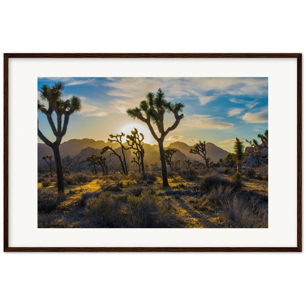 Joshua Tree Museum-Quality Matte Paper Wooden Framed Poster