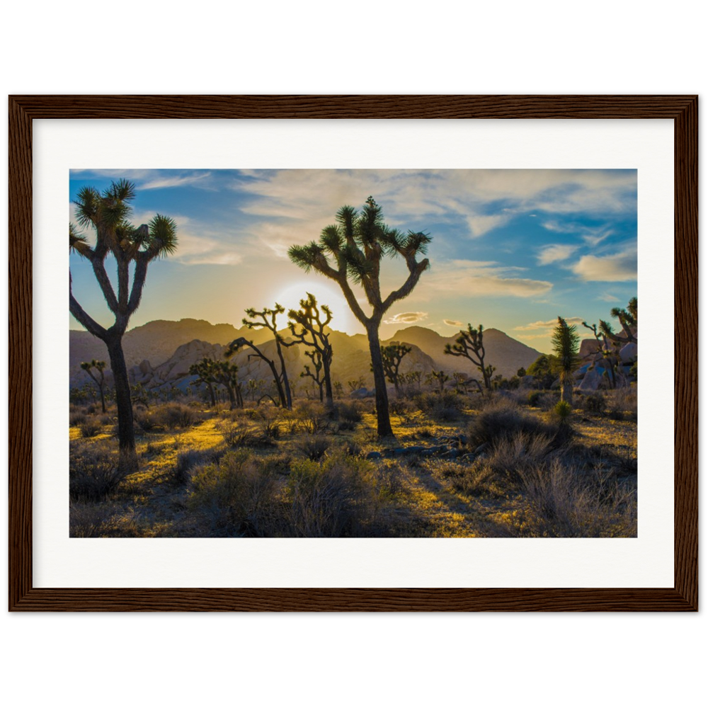 Joshua Tree Museum-Quality Matte Paper Wooden Framed Poster