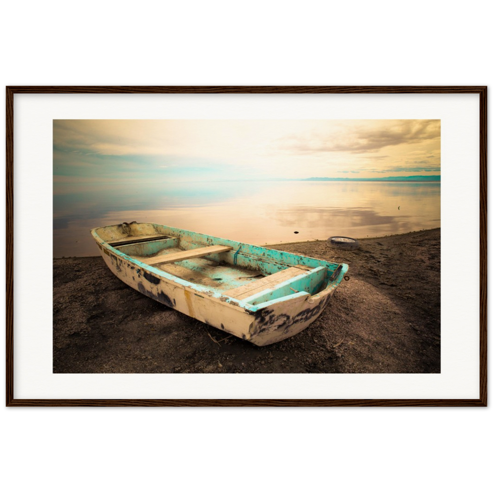 Salton Sea Sail Away - Museum-Quality Matte Paper Wooden Framed Poster