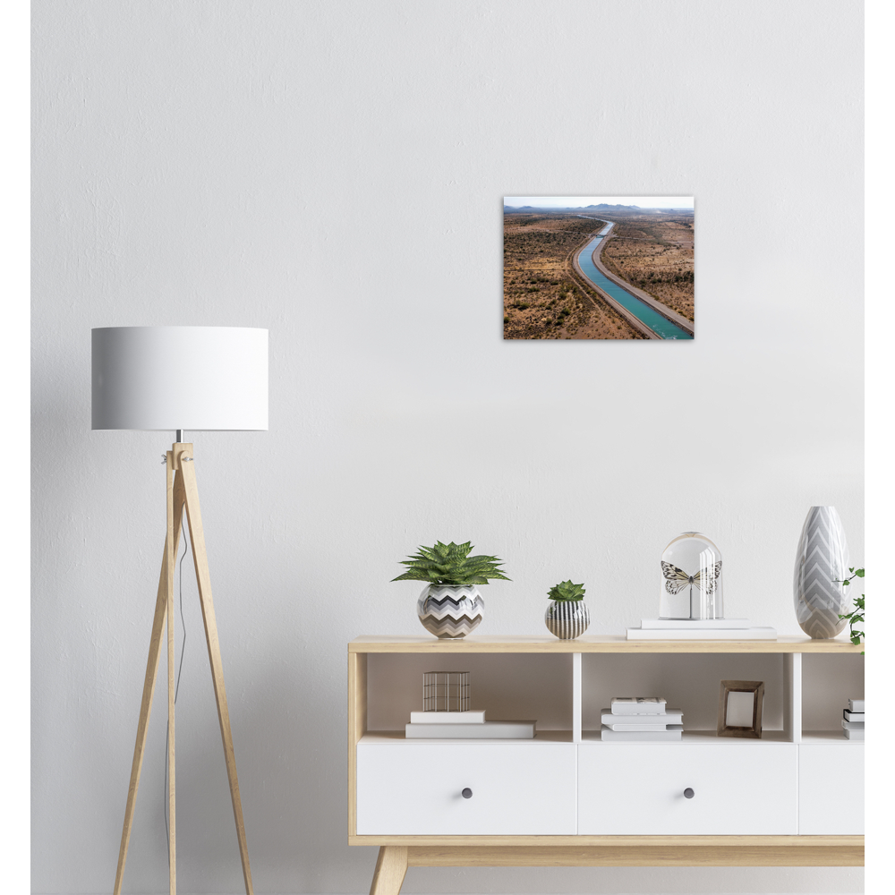 California Aqueduct - Brushed Aluminum Print