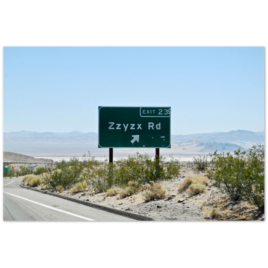 Zzyzx RD Premium Matte Paper Poster