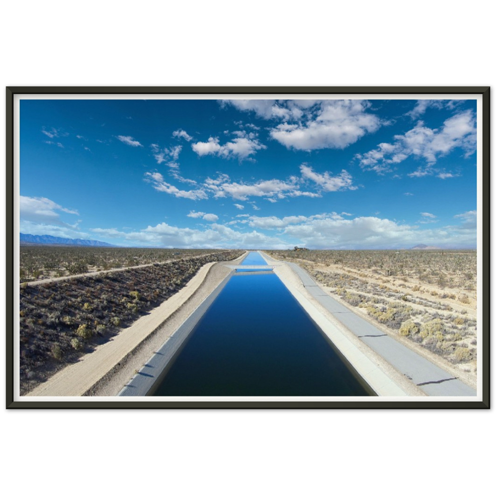 California Aqueduct - Museum-Quality Matte Paper Metal Framed Poster